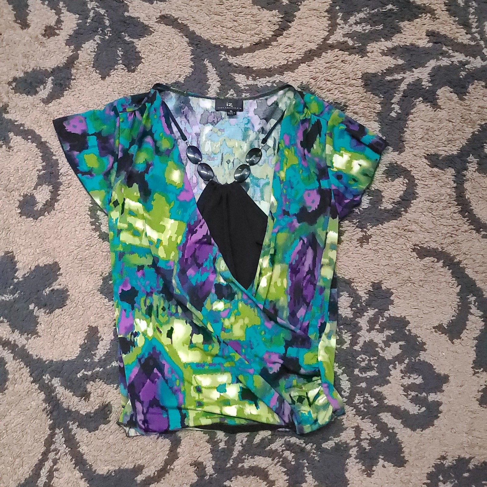 Vintage IZ Byer California Womans Top Size XL Made In USA