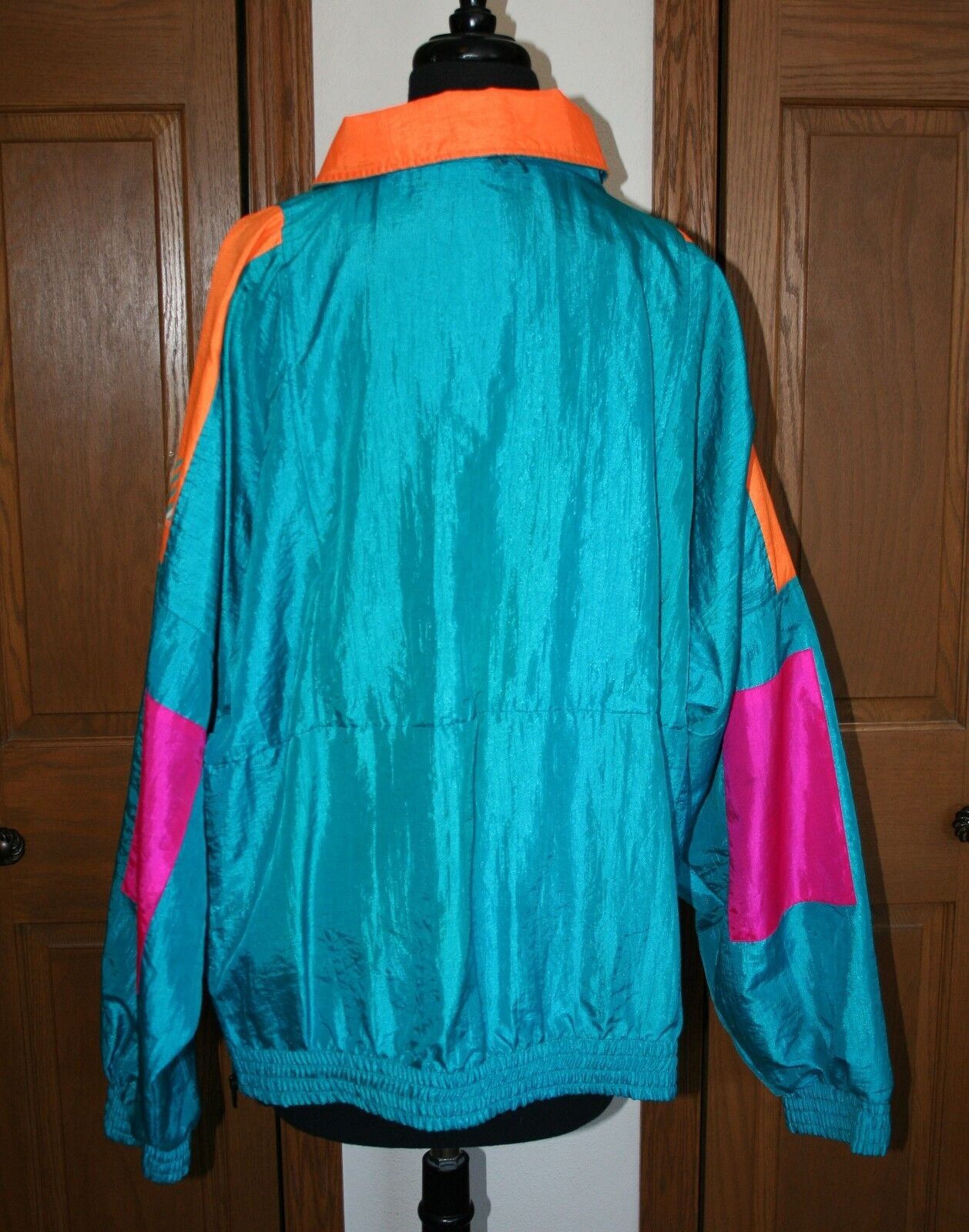 VTG Women’s Colorblock Windbreaker Pullover L SUNBUSTER Ski Jacket Nylon 1980s