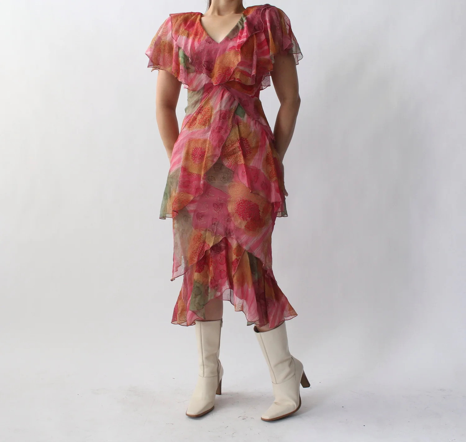 Vintage Holly’s Harp Ruffle Dress
