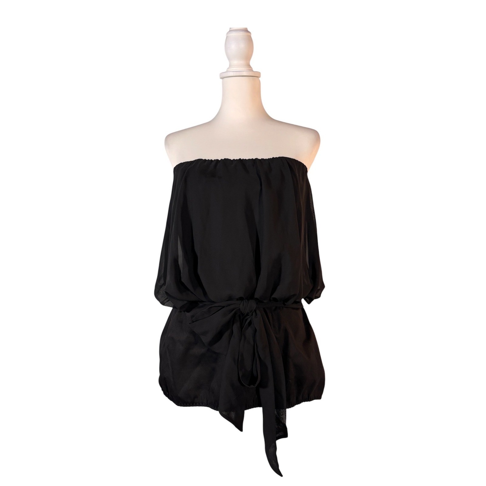 90s Patricia Field Black Bustier Top Women’s 12 NWT Y2K Coquette Goth SATC Chic