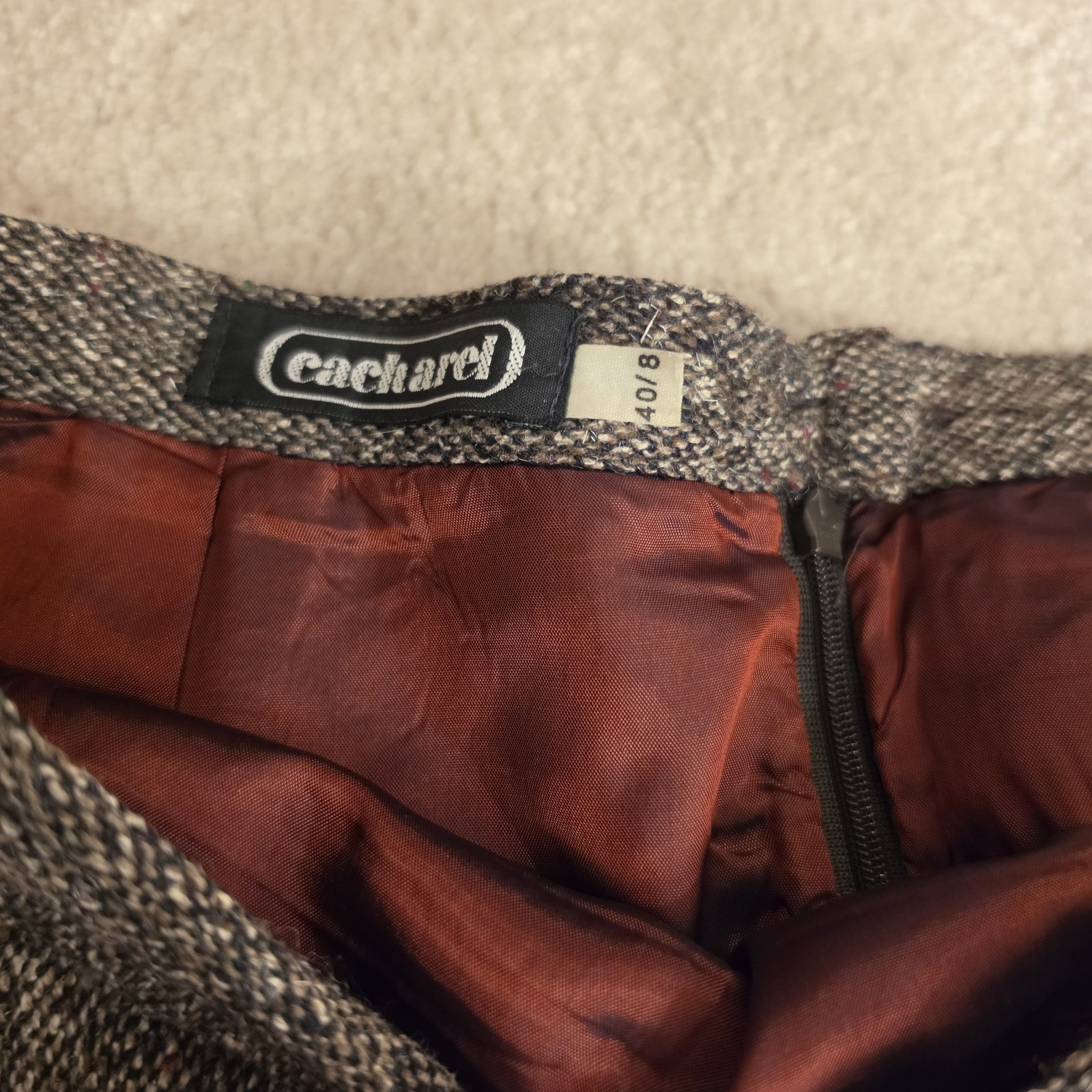 Vintage Cacharel France Wool Silk Skirt Old Navy Sweater Scarf Lot M/25
