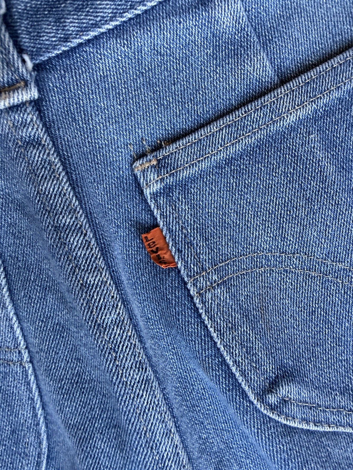 Vintage 60s 70s Levi’s Orange Tab Jeans Straight Leg Woman’s 30×27”