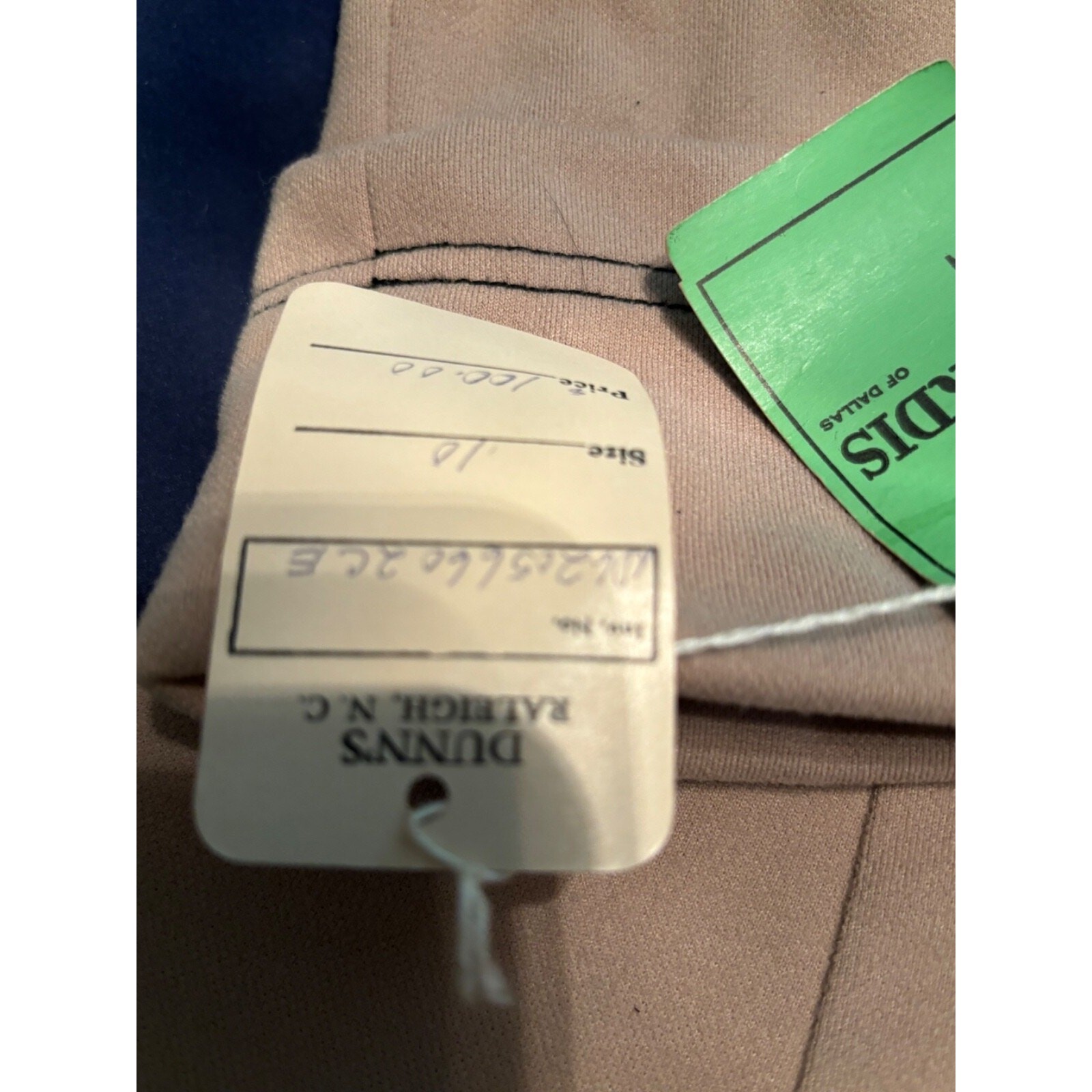NWT Nardis of Dallas Beige 3/4 Sleeve Dress Size 10 Vintage Orig $100