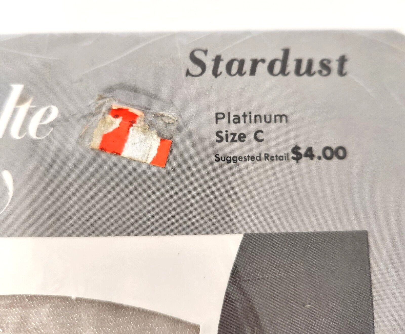 Van Raalte Stardust Panty Hose Platinum Size C Sheer to Waist Sandalfoot READ!
