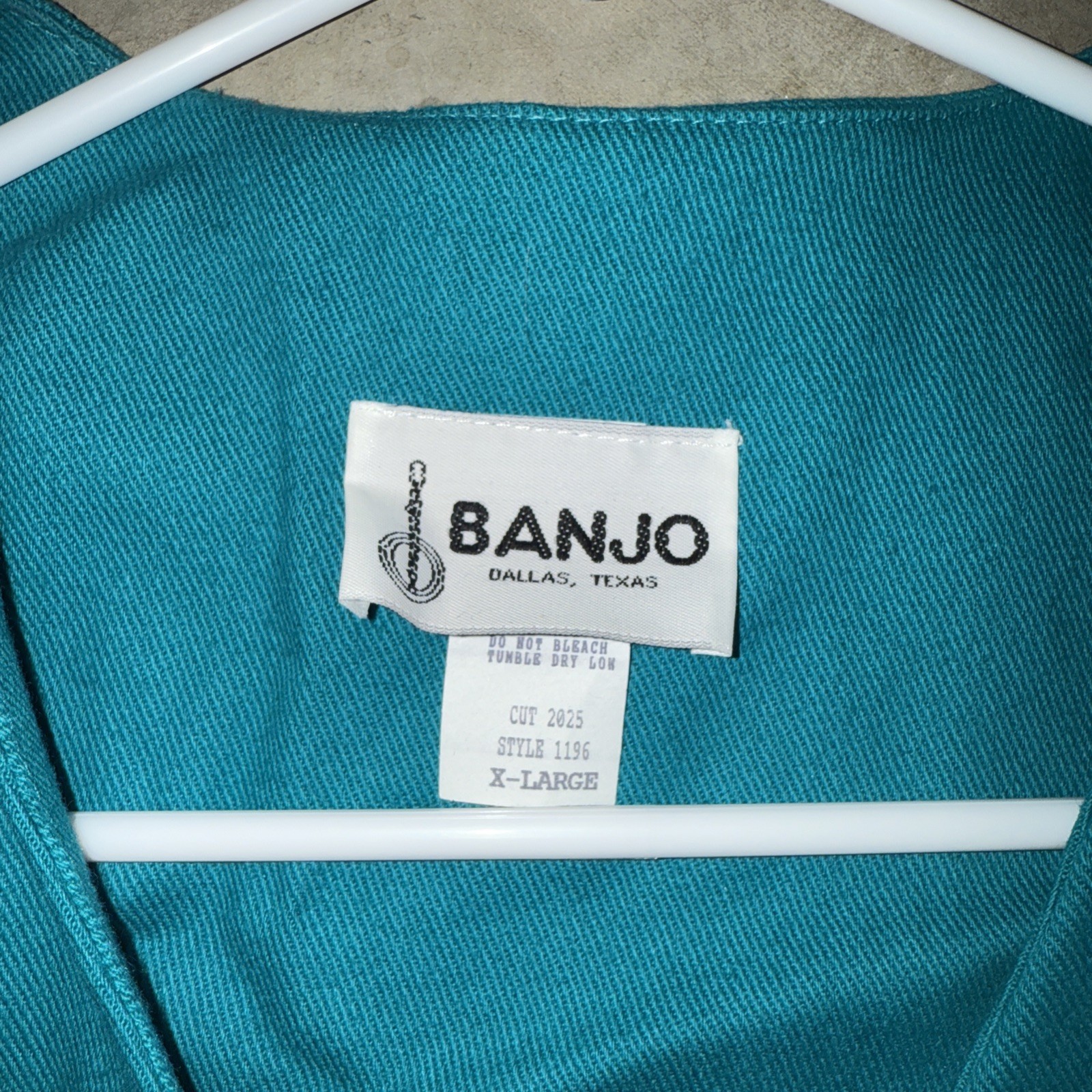 Banjo Ladies Teal Jacket XL Western Classic Trendy Show Dallas Vintage Cowgirl