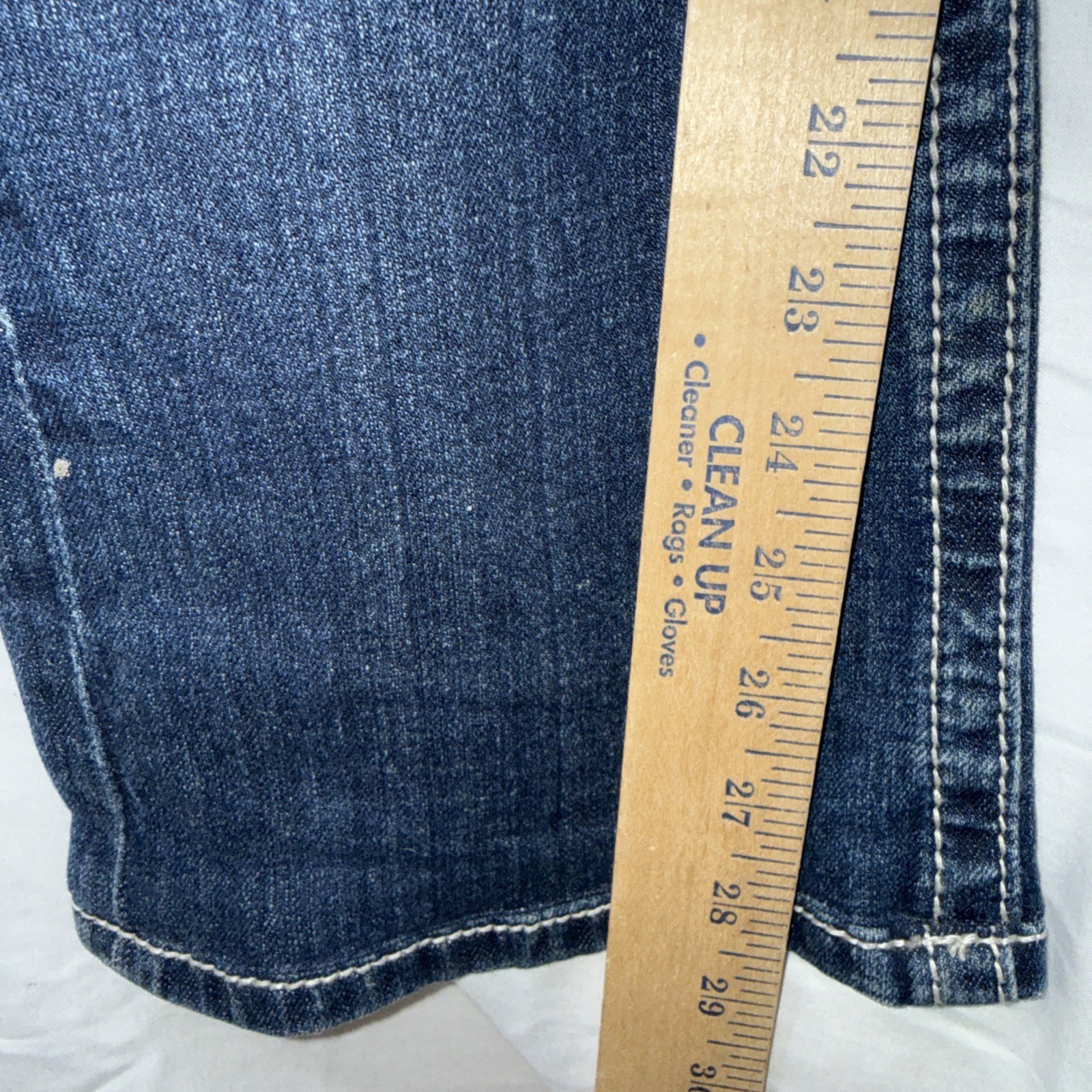 Miss Me Women 27 Boot Cut Dk Wash Jeans Embellished Pockets JP5014 PreO V Gd