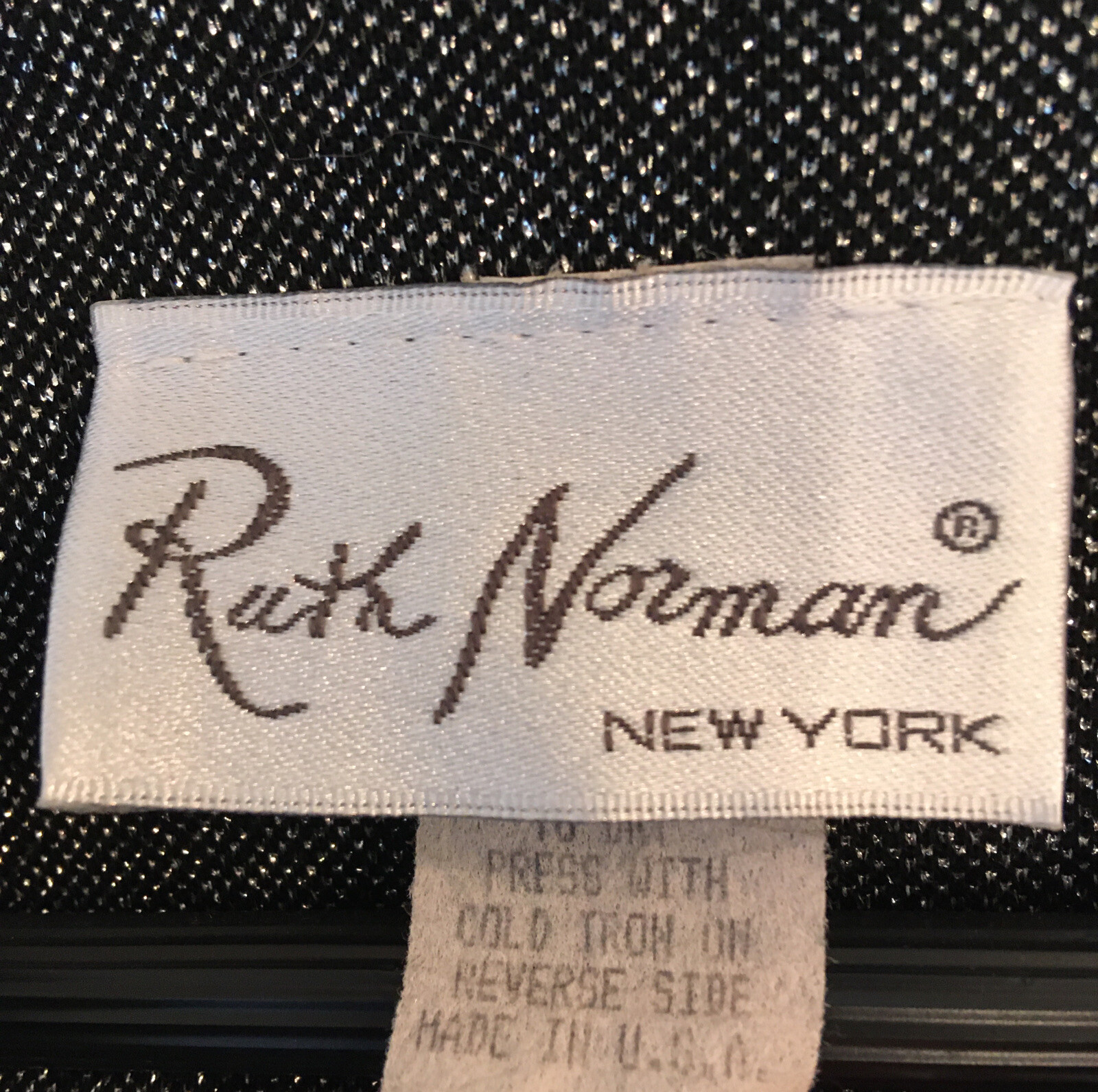 Vintage Ruth Norman Womens Silver Metallic Dressy Jacket & Camisole Set – Size L