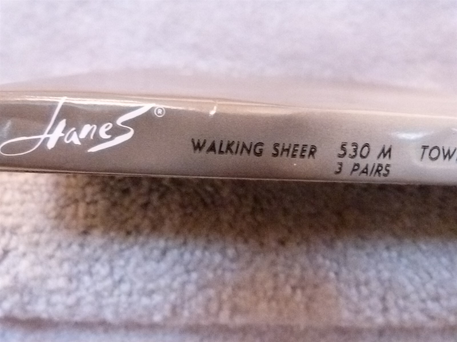NOS 3 Pair Hanes 530M Town Taupe Walking Sheer Nylon Size 10 Med Stockings LHE