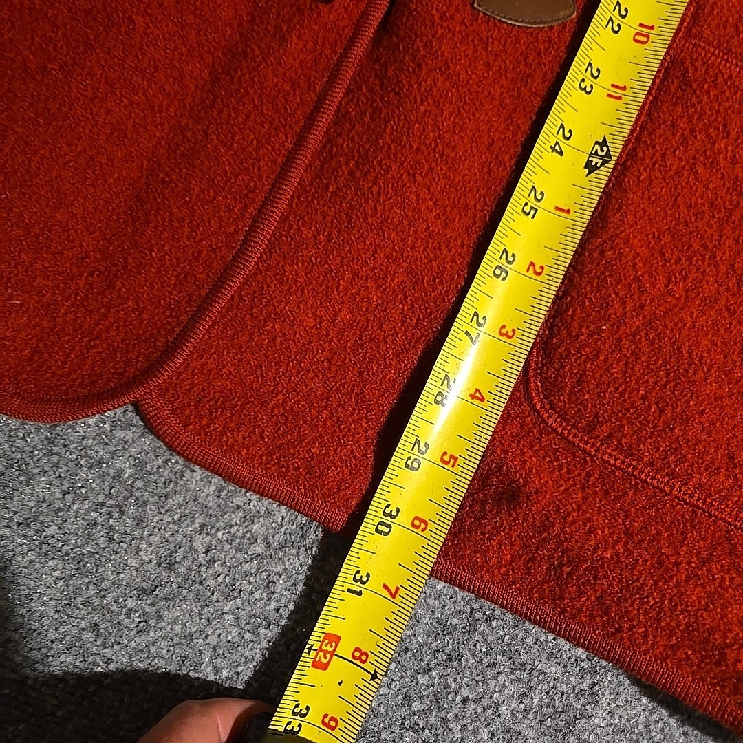 Vintage Easy Spirit 100%Wool Jacket Womens 3 Red Wood Toggle Loop Closures