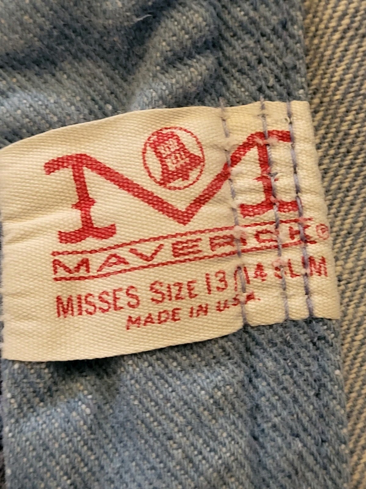 Vintage 70s Maverick Misses 13/14 Slim (Size4) Blue Cut Off Shorts