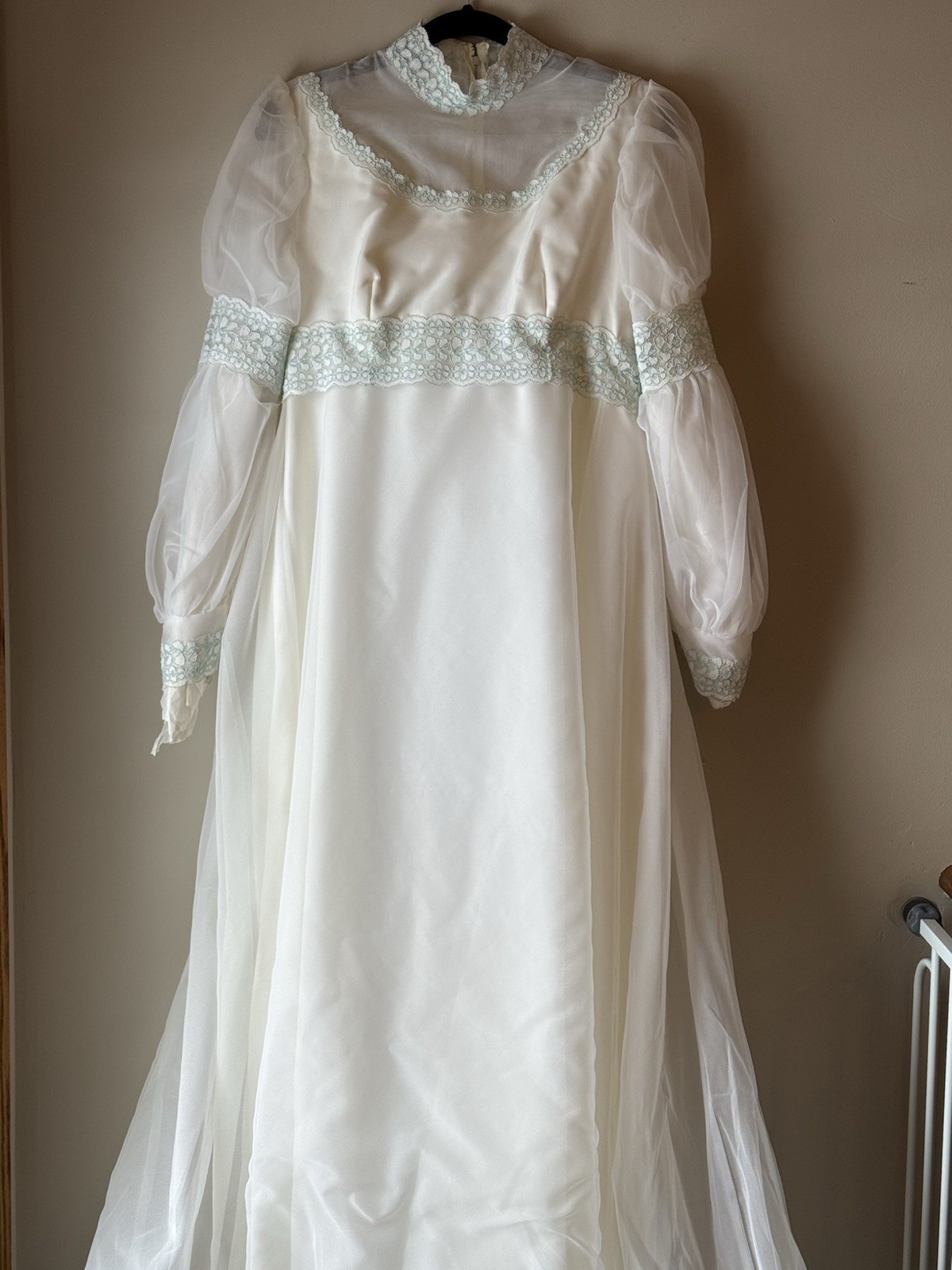 Romantic Bohemian Handmade Vintage Wedding Dress