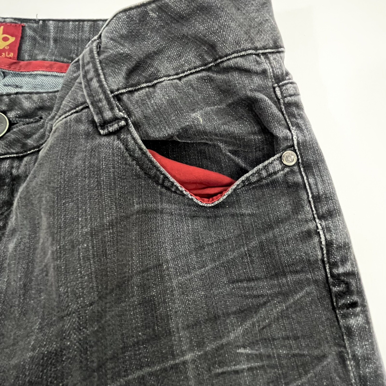 Sasson Jeans Sz 8 Black Bootcut Boogie 32” Inseam Y2K Ooh La La Women’s Vintage