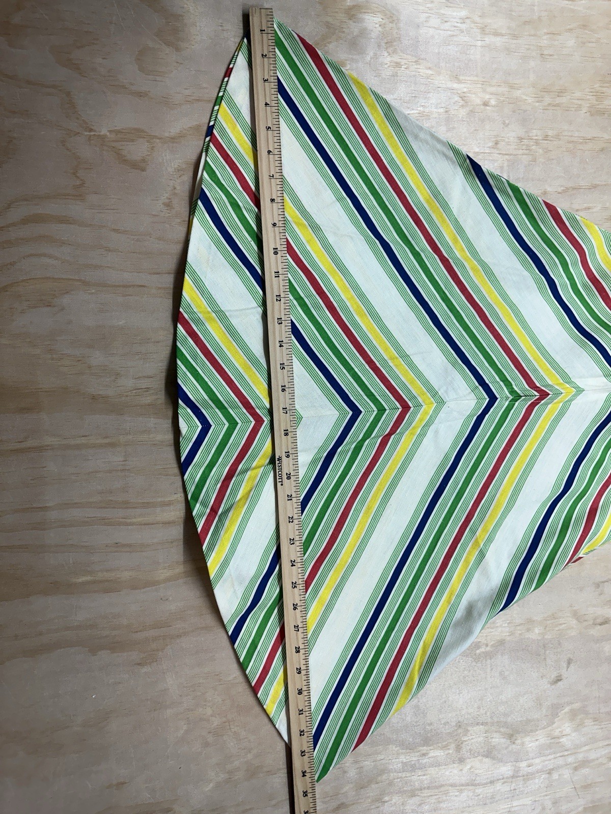 Vintage 1970’s Rainbow Chevron Skirt Boho Hippy Sz S A Line Marsha Brady Bunch