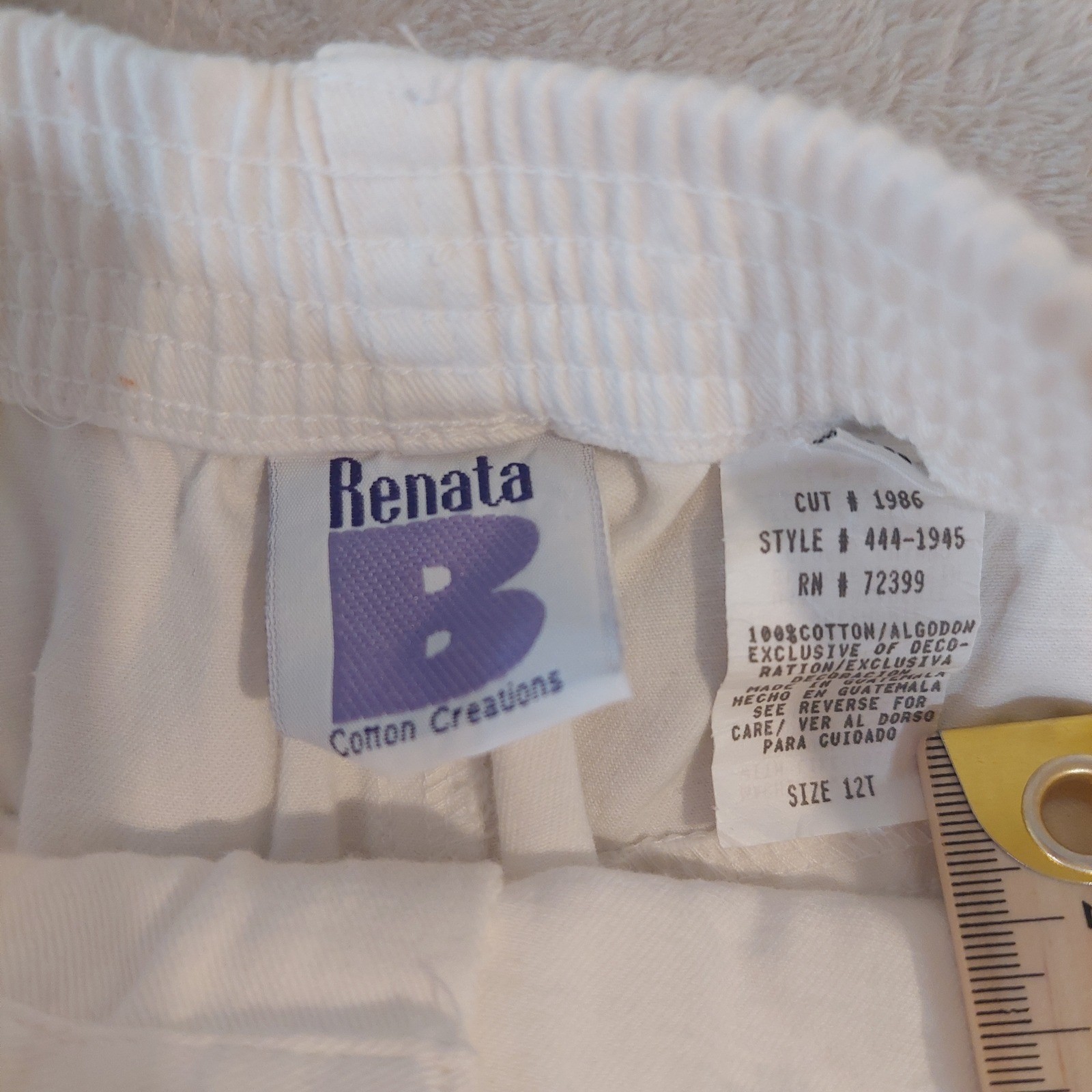 Renata B Nautical Blazer Pant Set Womens 12T White Gold Anchor Star Vintage 80s