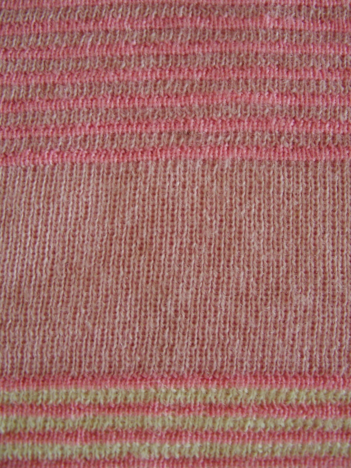 VINTAGE wool pink cream candy lolly striped jumper t-shirt 60s Mod ribbed UK10 S