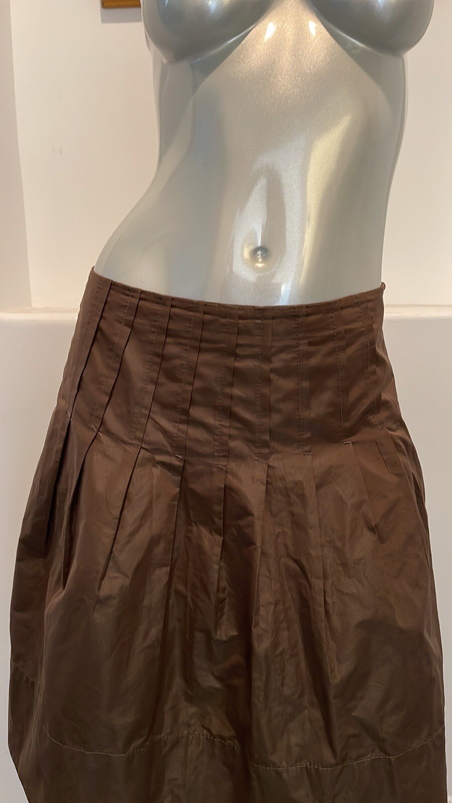 Pamela ” Edwardline” Made In Italy Vintage A-Line Mini Skirt Olive Green Size S