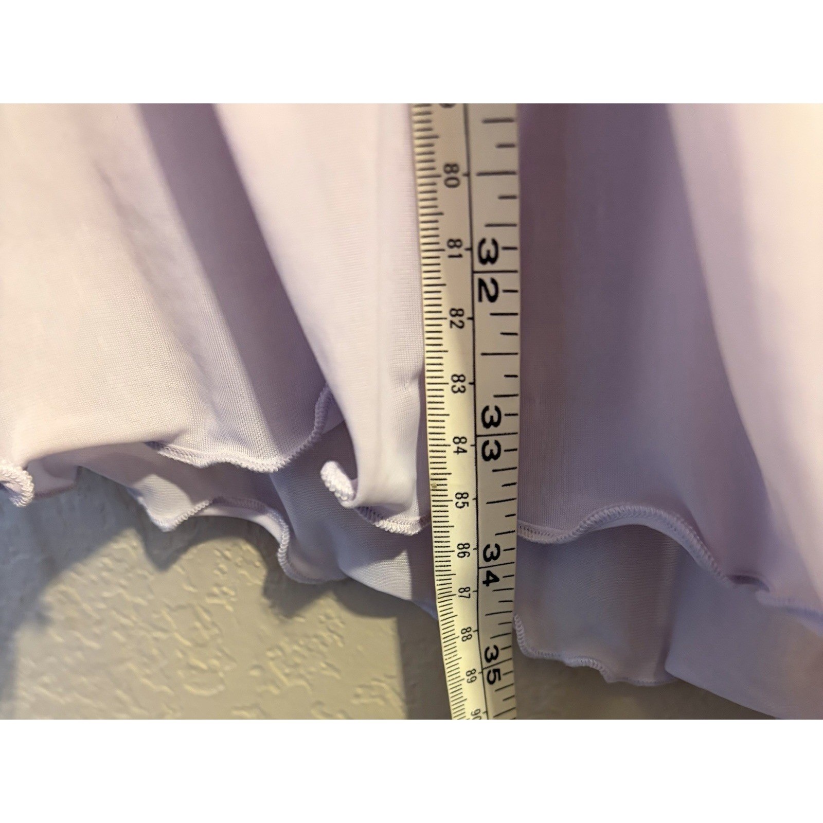 Vintage Violets & Roses 80s Liquid Silk Nylon Nightgown Lace Bodice Lavender Sz