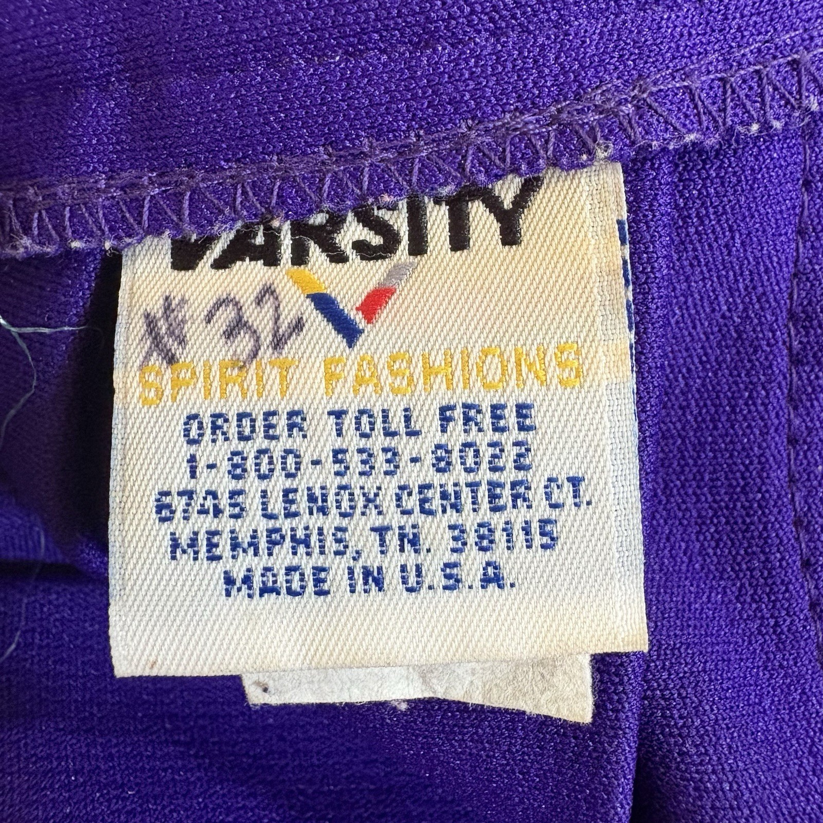 VTG Varsity Spirit Fashions Skirt Sz 5 Purple Yellow Minnesota Vikings LSU Tiger