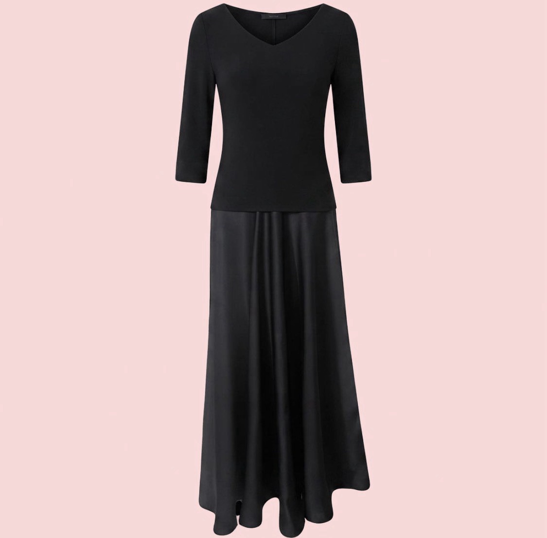 Vintage Tadashi Neiman Marcus Navy Gown Late 90s Y2K Satin Skirt II Sz 6