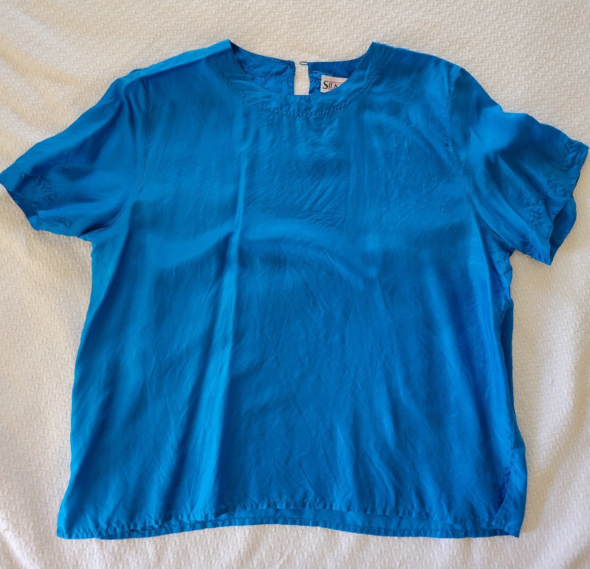 Vtg Royal Silk + others 100% SILK: 1 Dress sz 16, 4 Blouses sz 16,XL one owner