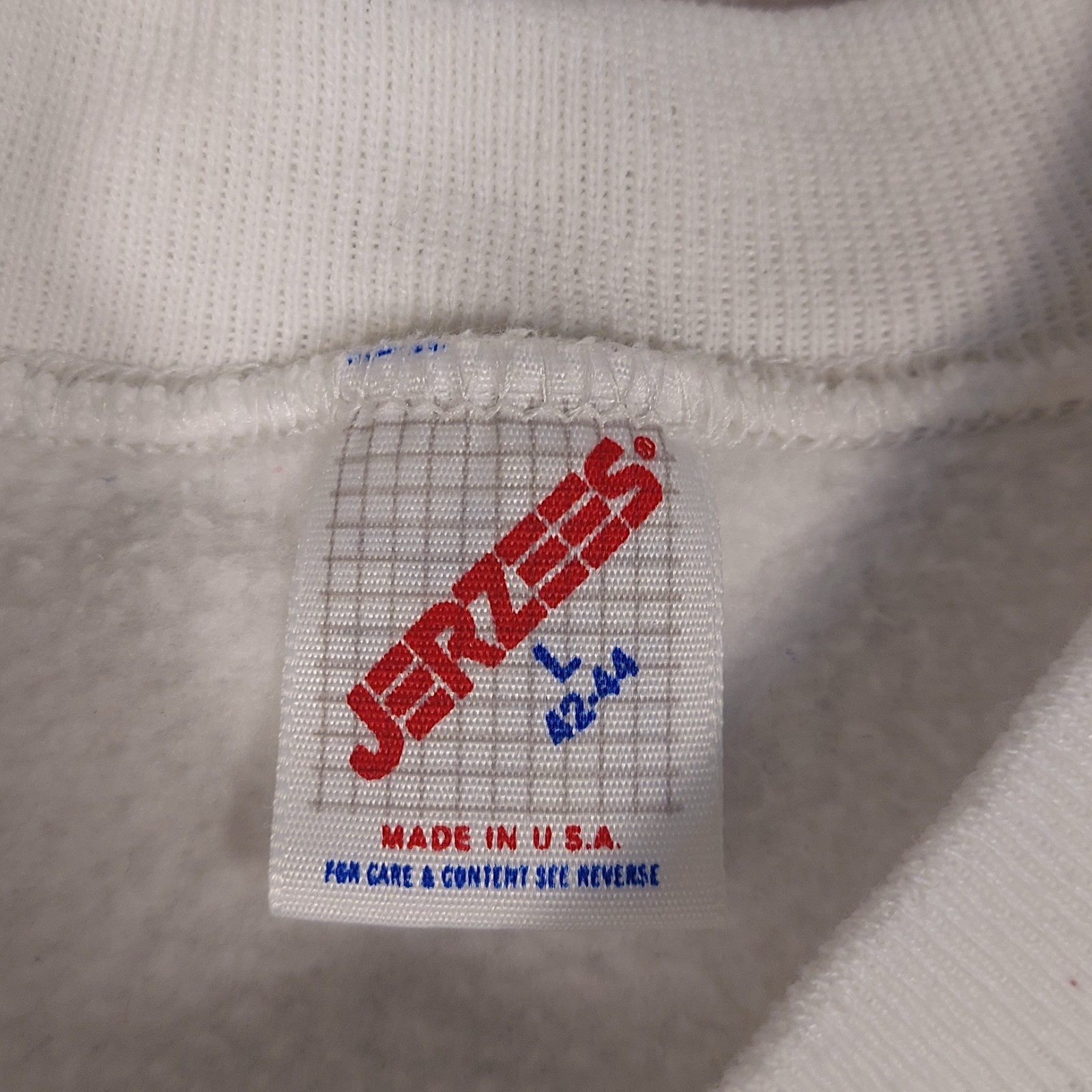Vtg New York Broadway Crewneck Dance Sweatshirt White Size L Made In USA
