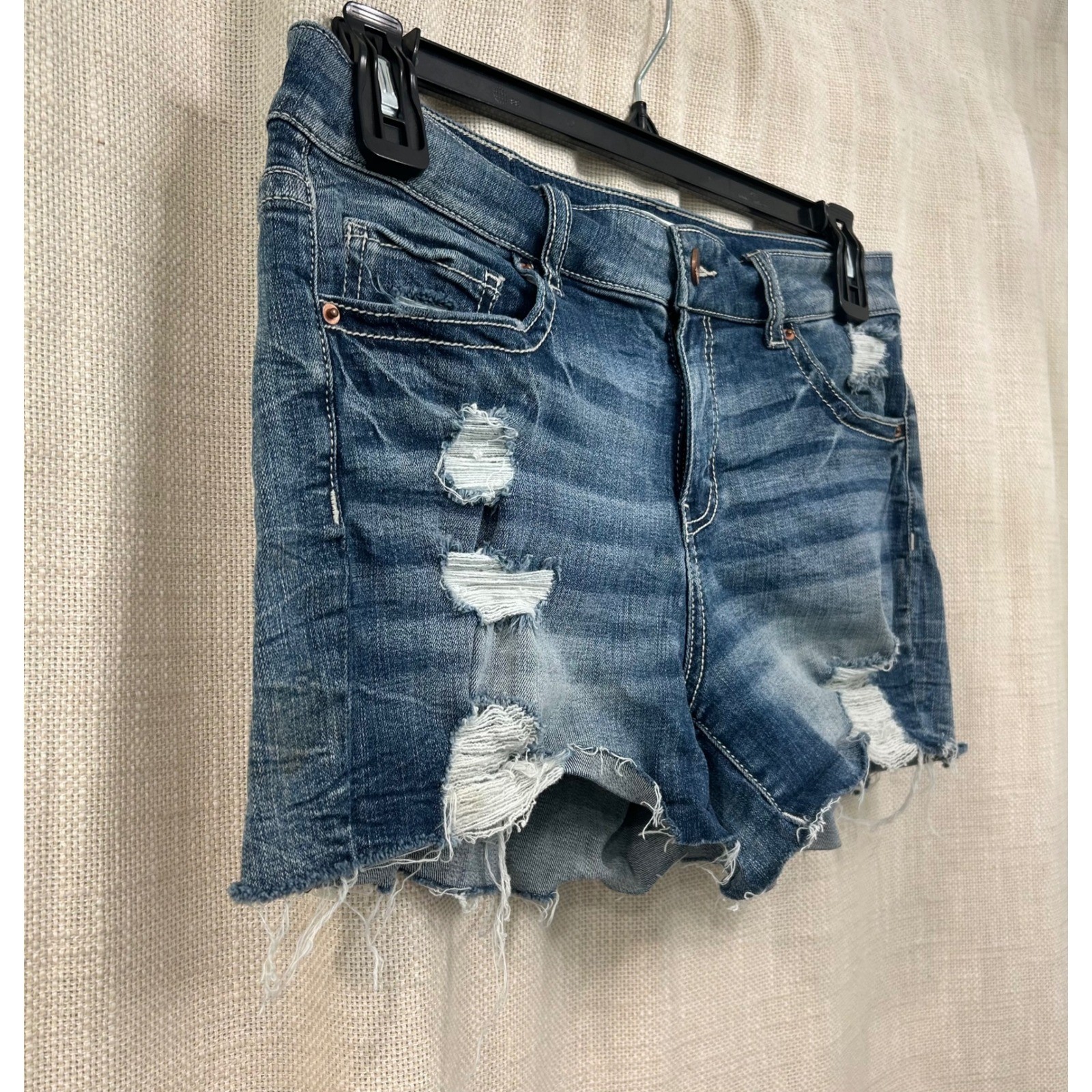 BKE Womens 30 Victoria Denim Distressed Short Jean Shorts