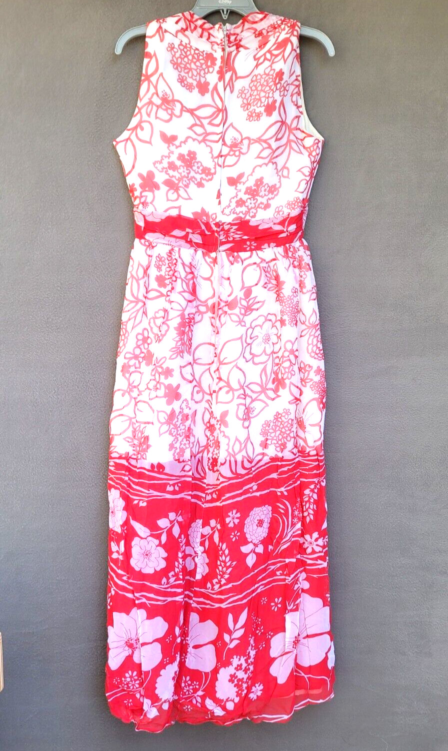 Roger Milot For Fred Perlberg Sleeveless Boho Floral Lined Maxi Dress FABULOUS