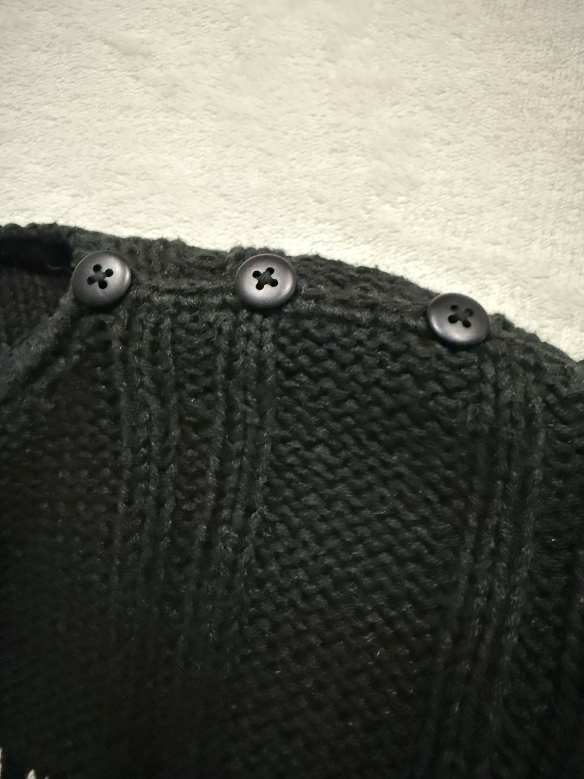 Vintage Jennifer Reed 80s Hand Knit Black Christmas Holiday Sweater Sz Small XM