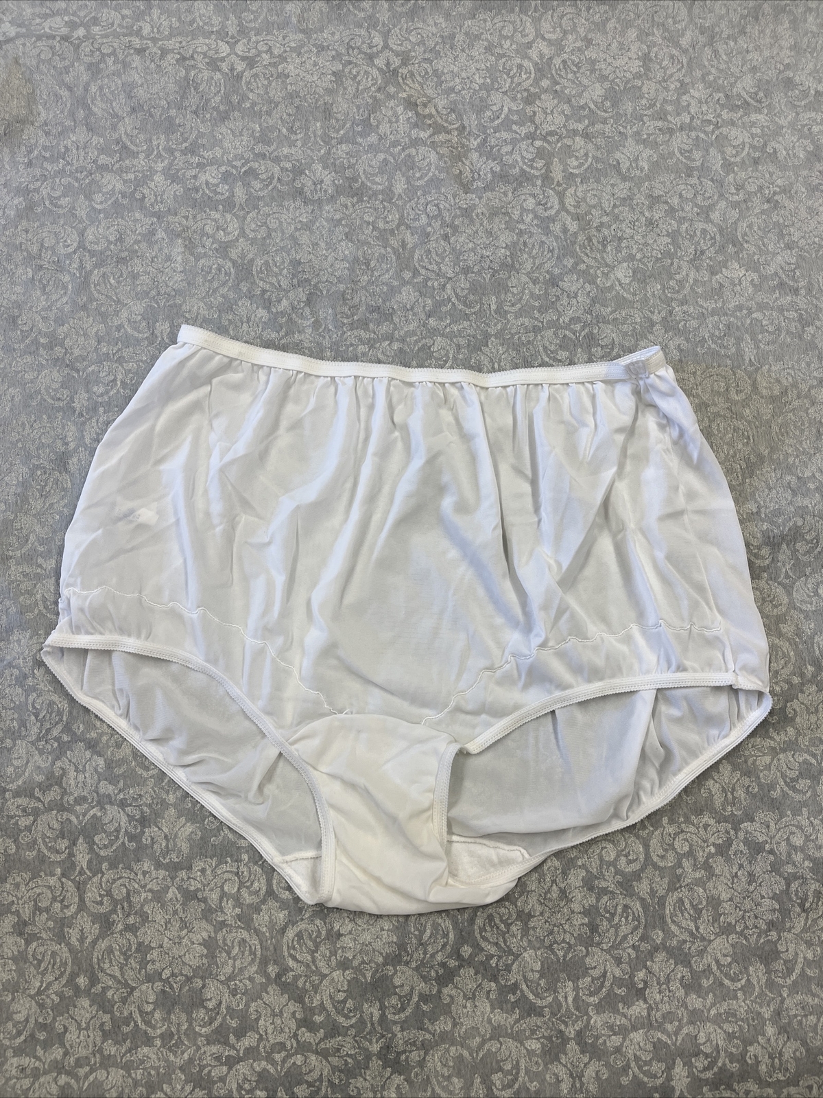 Dixie Belle Vintage Sheer White Nylon Full Panty Panties 819 Size 12 Hips 50 1/2