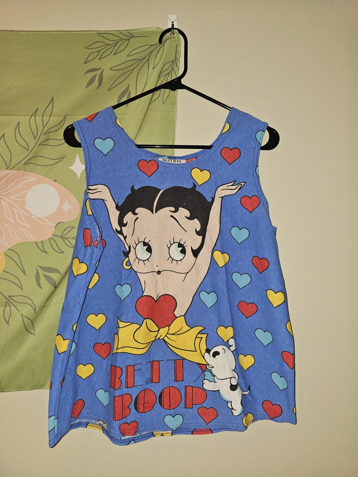 VTG Matrix Sportswear 90’s Betty Boop Double Sided Women’s Tank Top Size Large