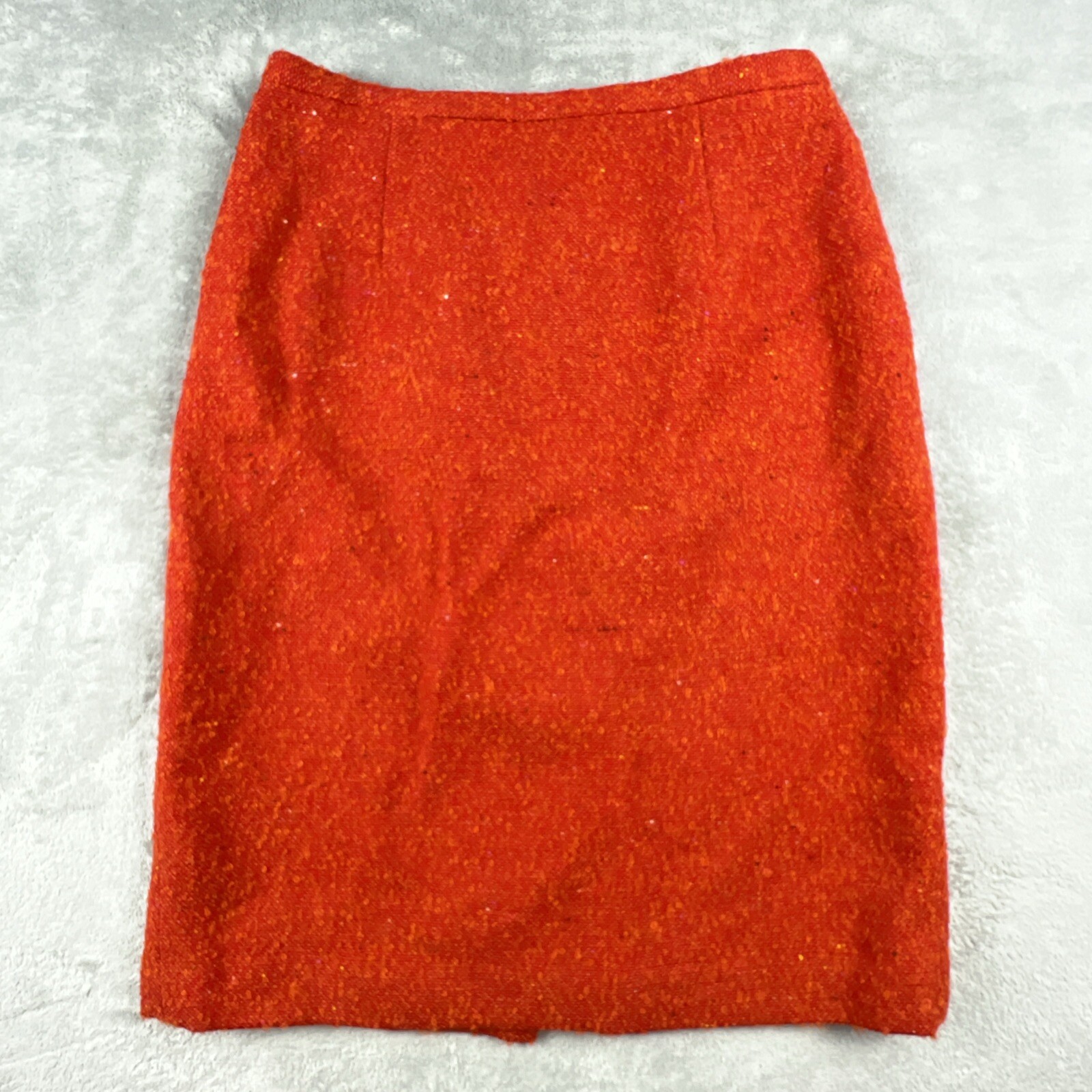 VTG Florine Wachter Bicci Skirt Suit Set Womens 12 Wool Mohair Red Jackie O