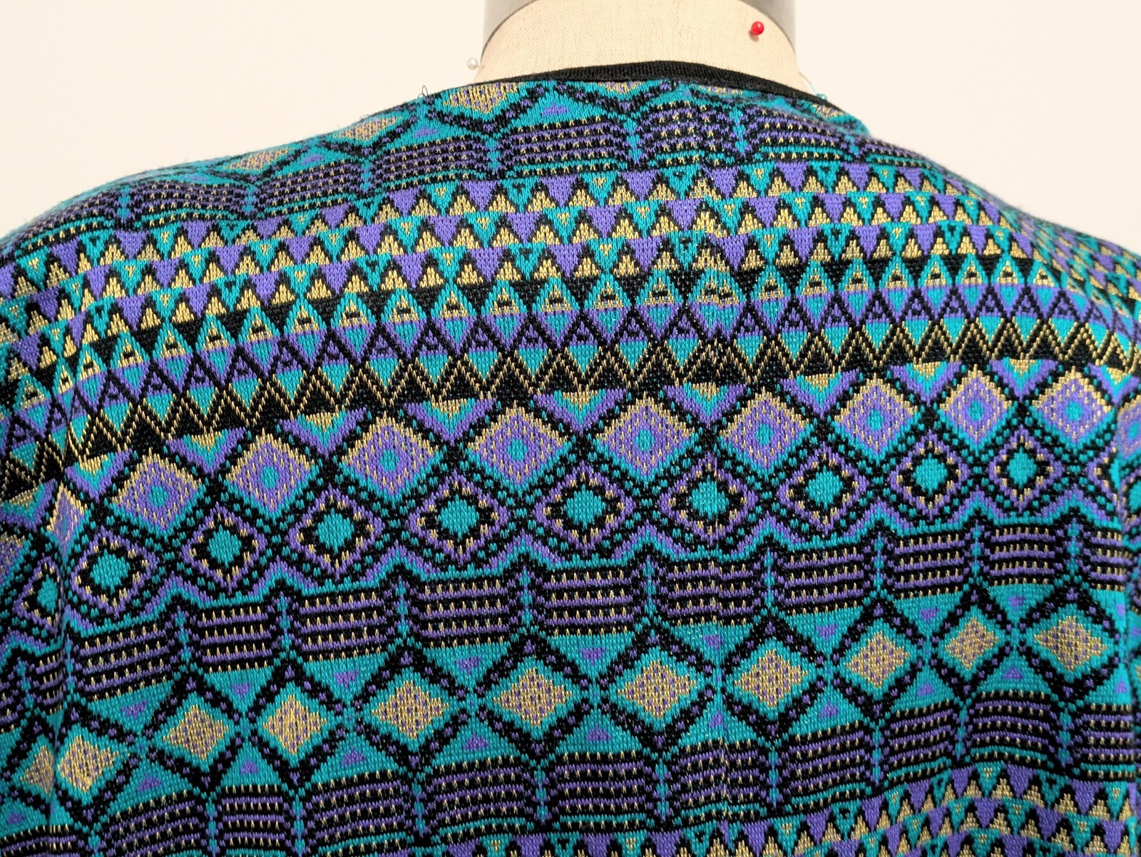 Vintage Tracy Richards Multicolor Long Sleeve Knit Sweater 22Wp Artsy Mature Fun