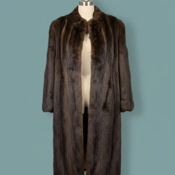 Vintage Brown Mink Fur Coat EU 40 (US M)