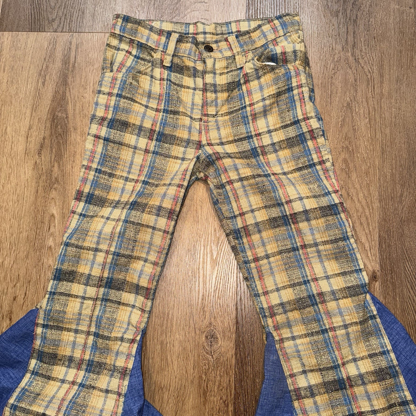 Vintage Levis Bell Bottom Pants Womens 28 30 60s 70s Disco Hippie Boho Custom