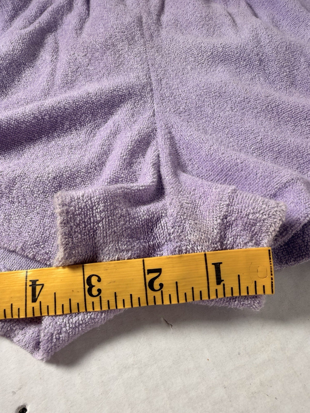 Purple,teal&white 2 Piece Vtg Outfit Terrycloth Rare Shorts Women’s Small Rare