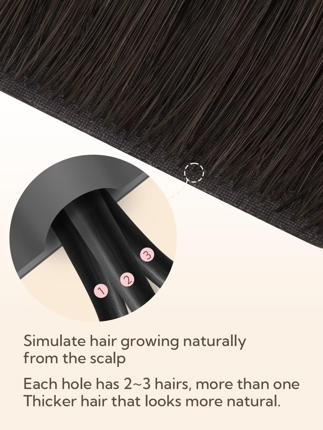 HOTBANANA Invisi Edge Tape in Hair Extensions Human Hair, 18inch 50g 10pcs Invis