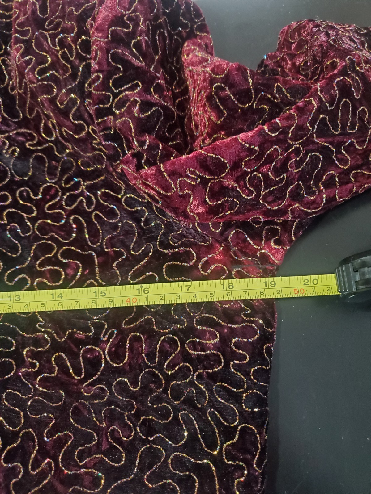 Vintage Norton McNaughton Velvet Burgundy Blazer Gold Detail Flashy Elegant