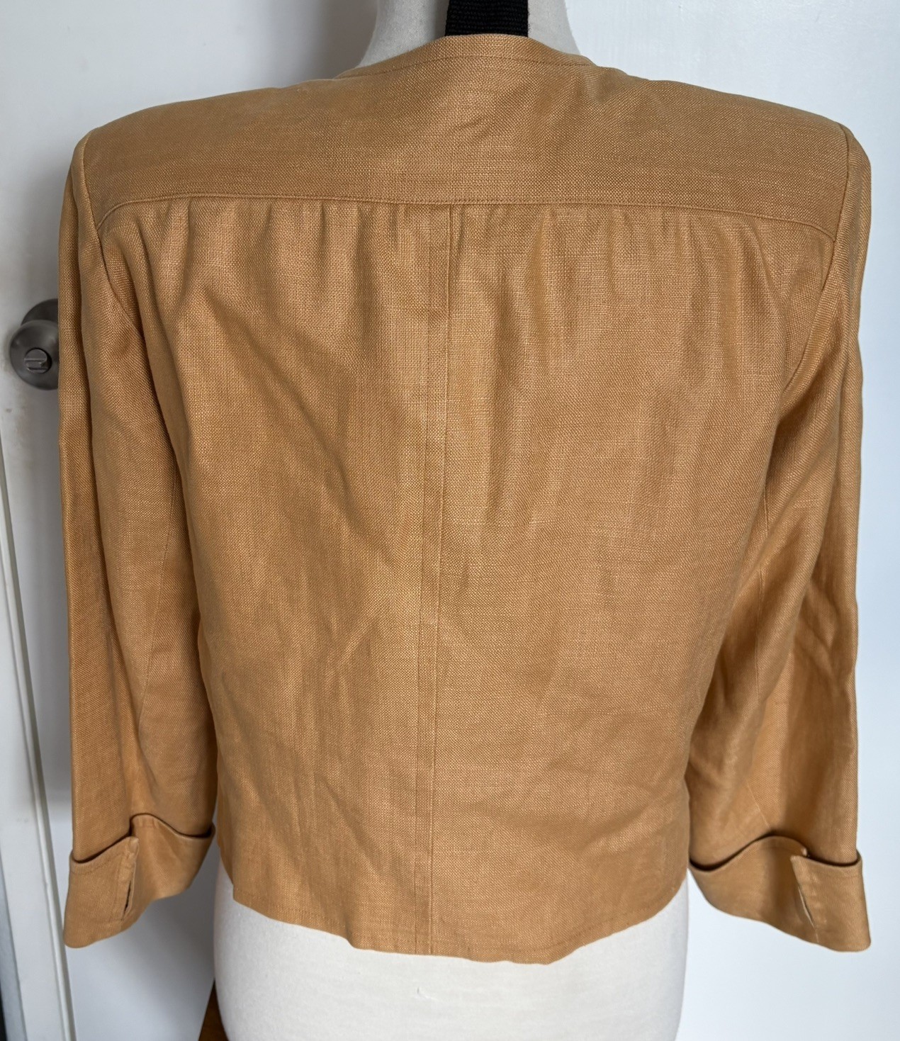 Yves Saint Laurent Rive Gauche Vintage 1980’s Evening Jacket Size 42 Silk Linen