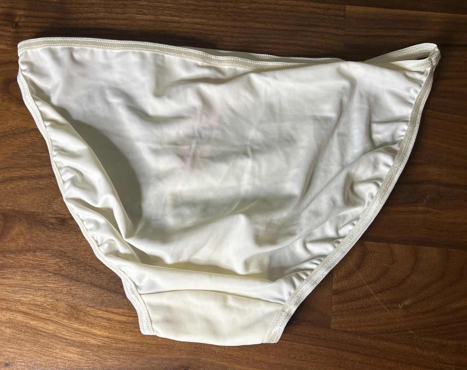 Vtg Victoria Secret Low RISE String Bikini Second Skin Sz S Tactel Nylon y2k