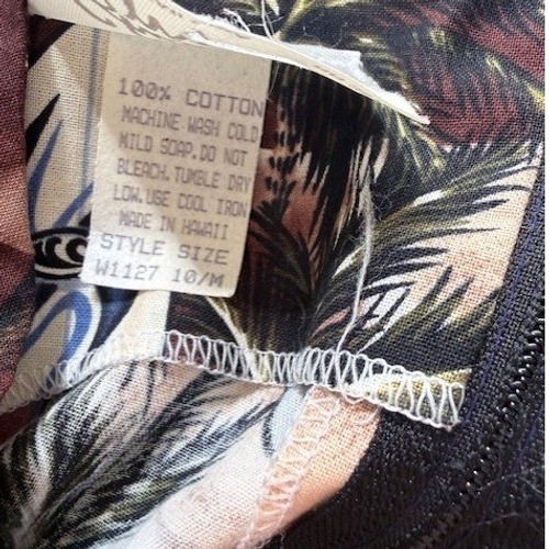 Shannon Marie Vintage Hawaiian Surfboard Print Cotton Mini Dress Brown Size 10/M