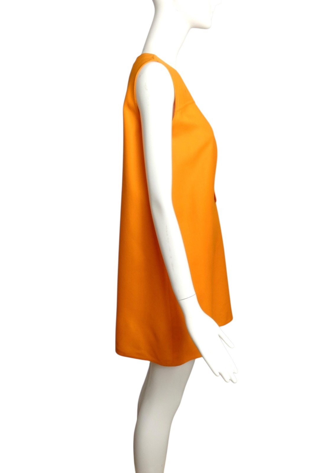 PIERRE CARDIN – 2002 Orange Cutout Trapeze Dress, Size 4