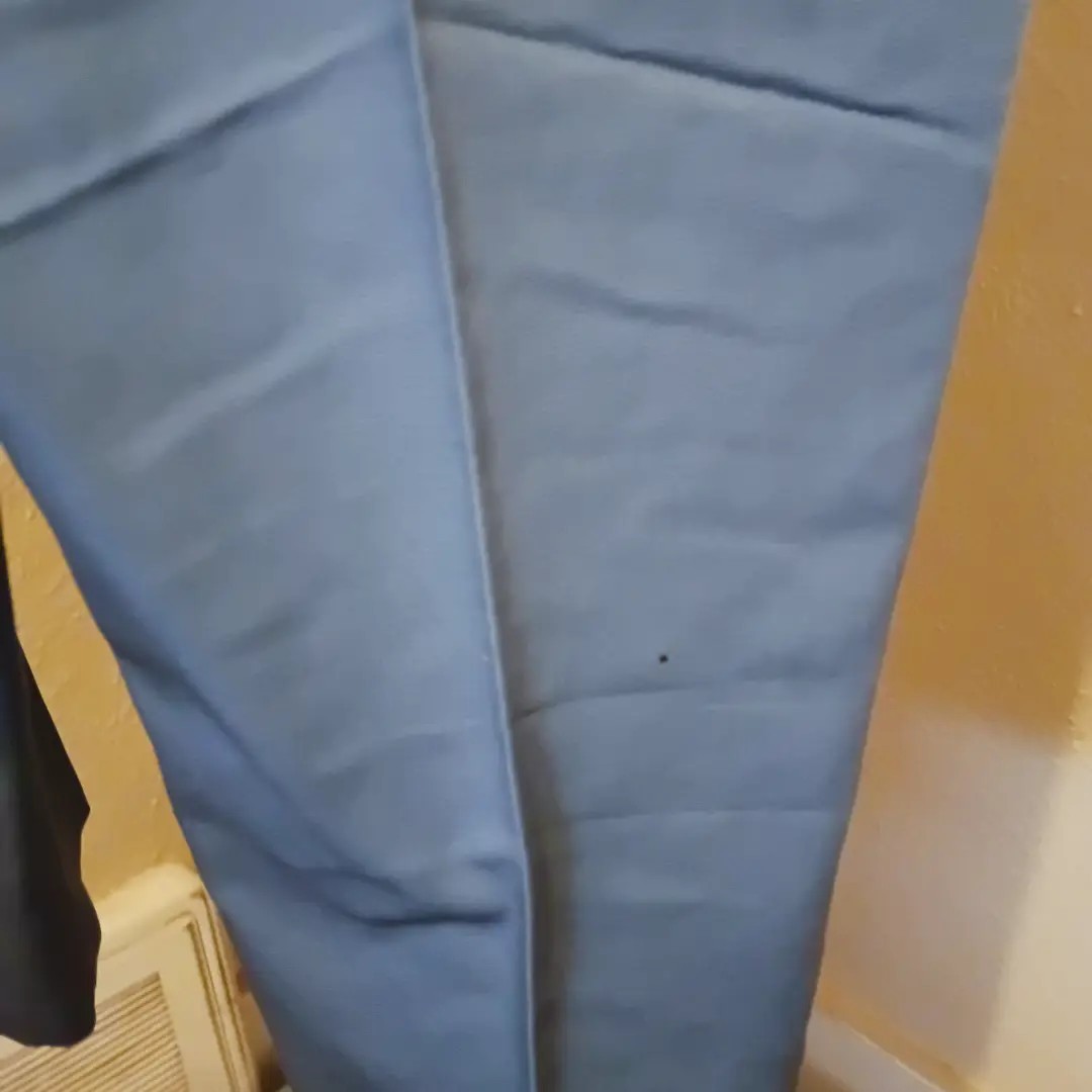 NOS With Tags Late 50s Sky Blue Cotton Twill Capri Pants -S