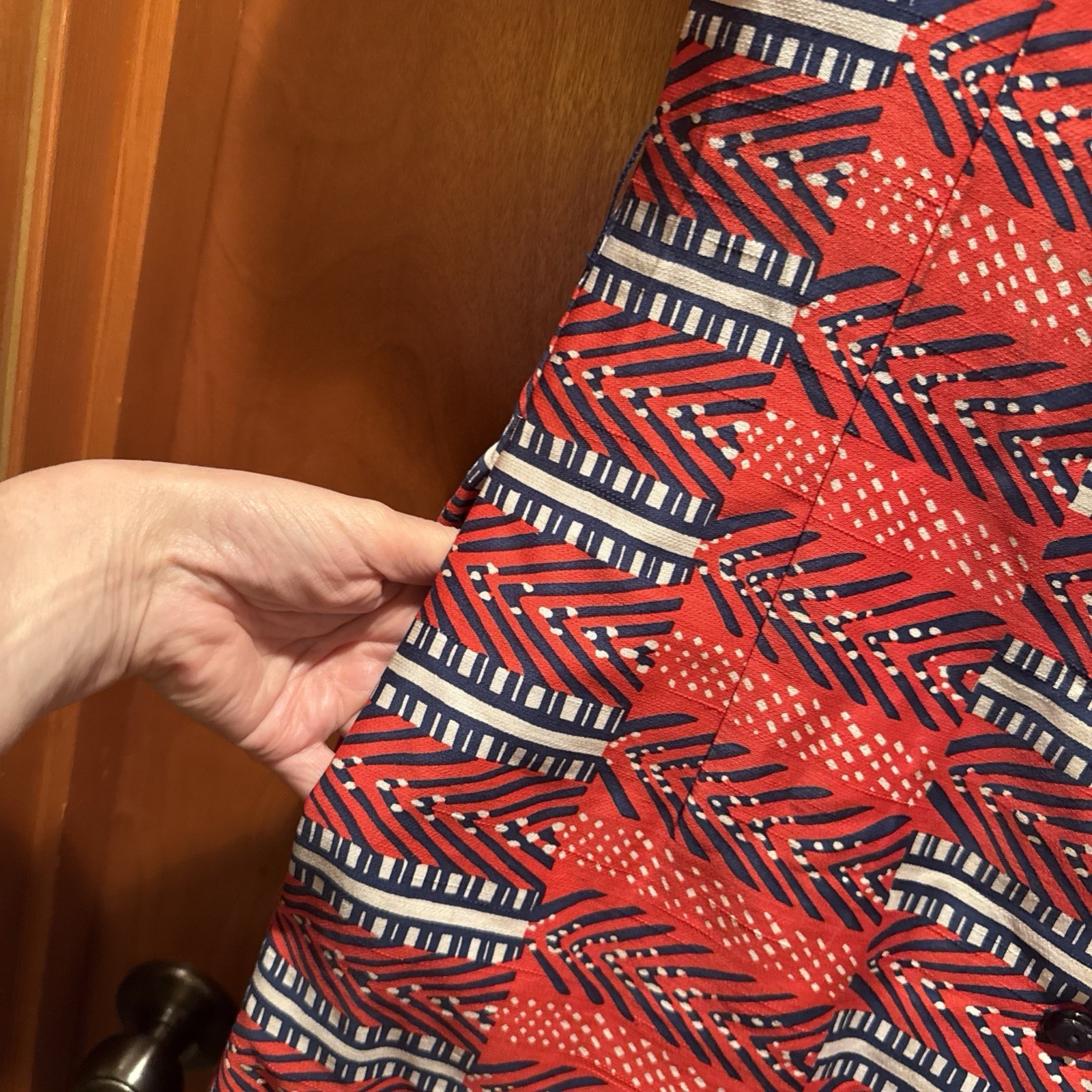 VINTAGE 1960’s Patriotic Dress With Pockets By Mc Mullen