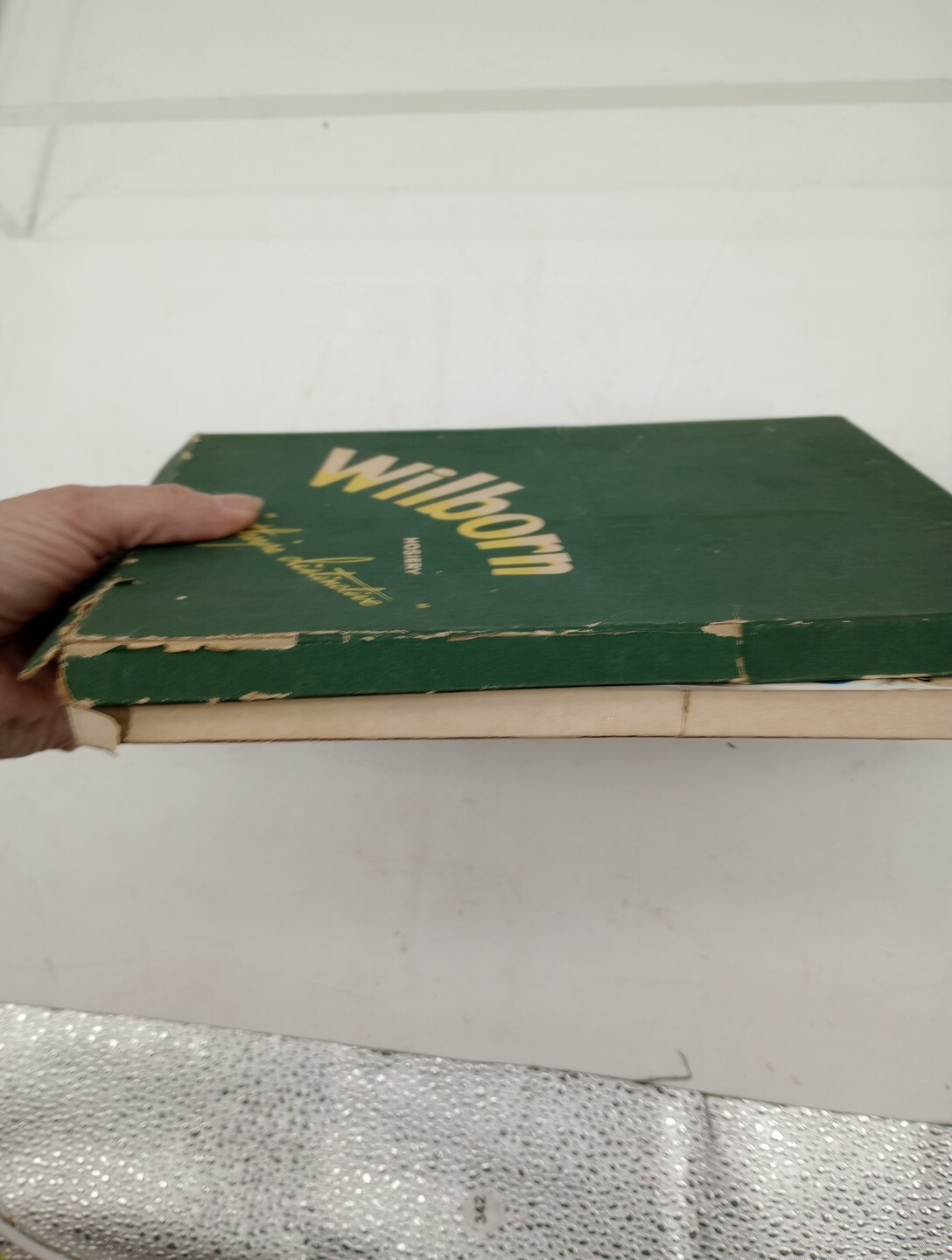 Vtg WILBORN Exquisite Hosiery Size 9 Soft Beige L29 Full Fashioned Orig Box Read