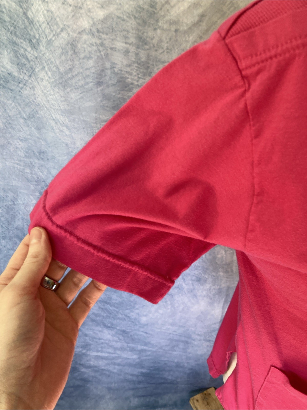Women’s Vintage 1980s Pink Short Sleeve Sporty Shirt Size Small Cotton Blend