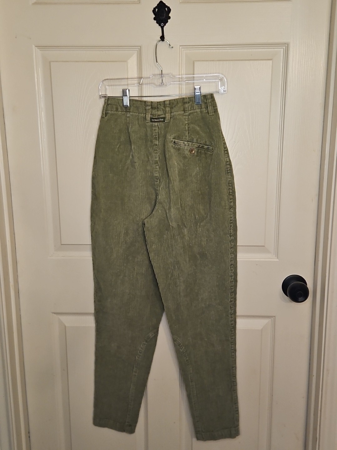 Women Vtg Outback Red Corduroy Pants Sz 6 Academia Eclectic Grandpa High Waisted