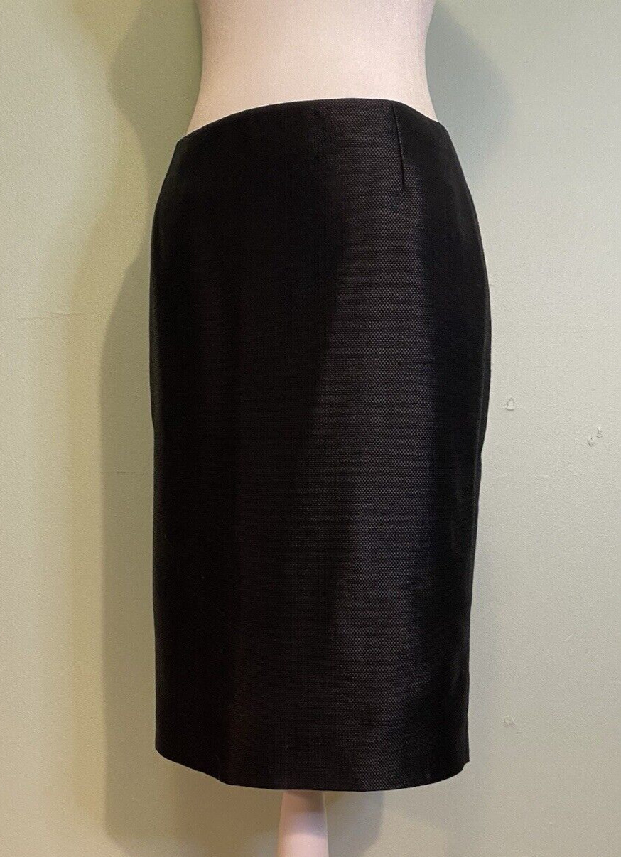 VTG ALEXANDER MCQUEEN 2006 BLACK WIGGLE SKIRT Sz 40