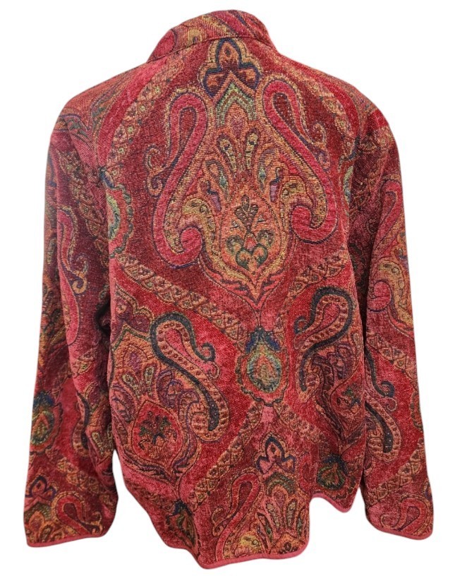 Flashback Vintage Tapestry Jacket Y2K 90’s Size XL Mandarin Collar