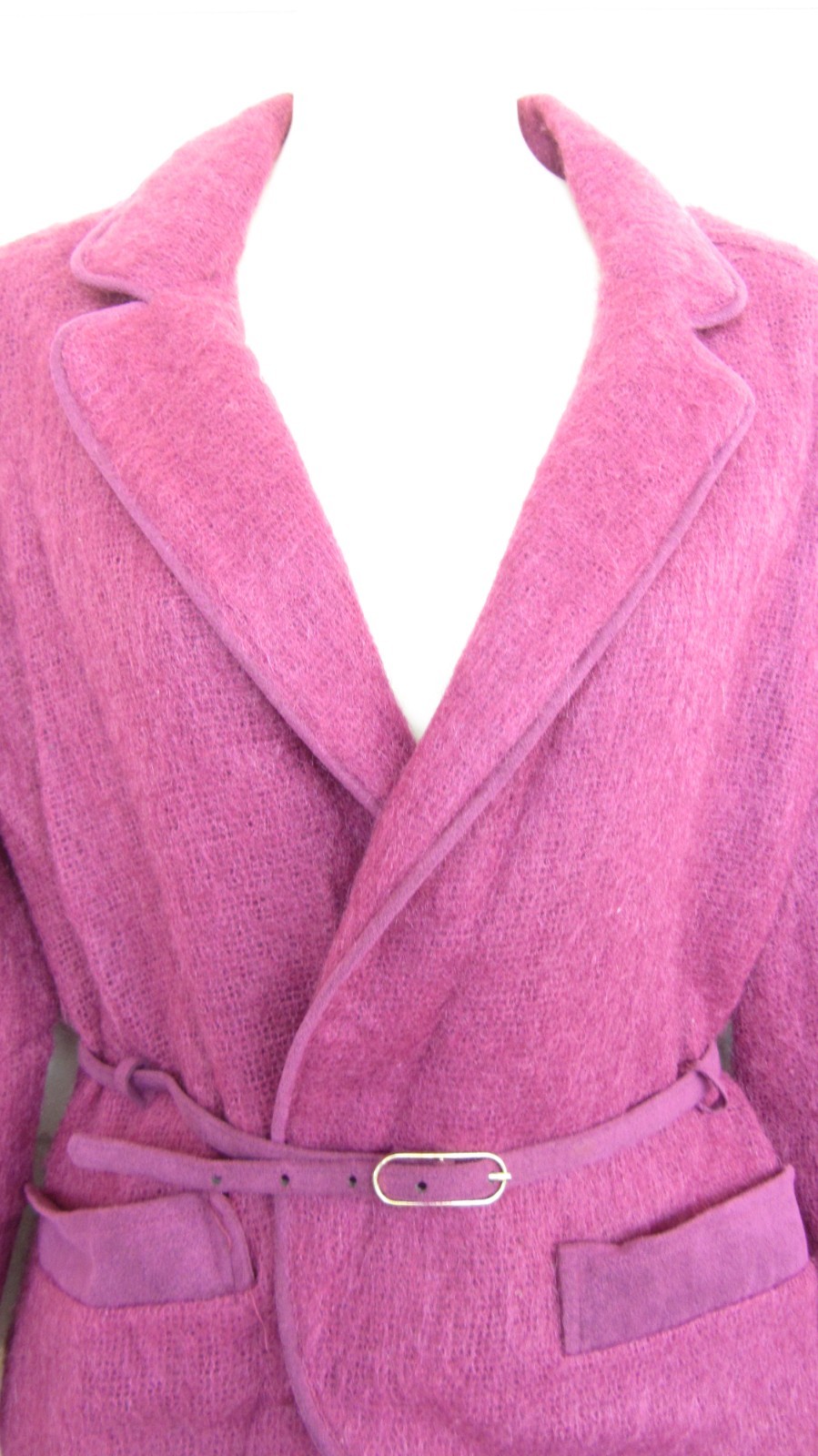 Gino Rossi for WILSON Vintage Union Made ILGWU Fuzzy Purple Blazer