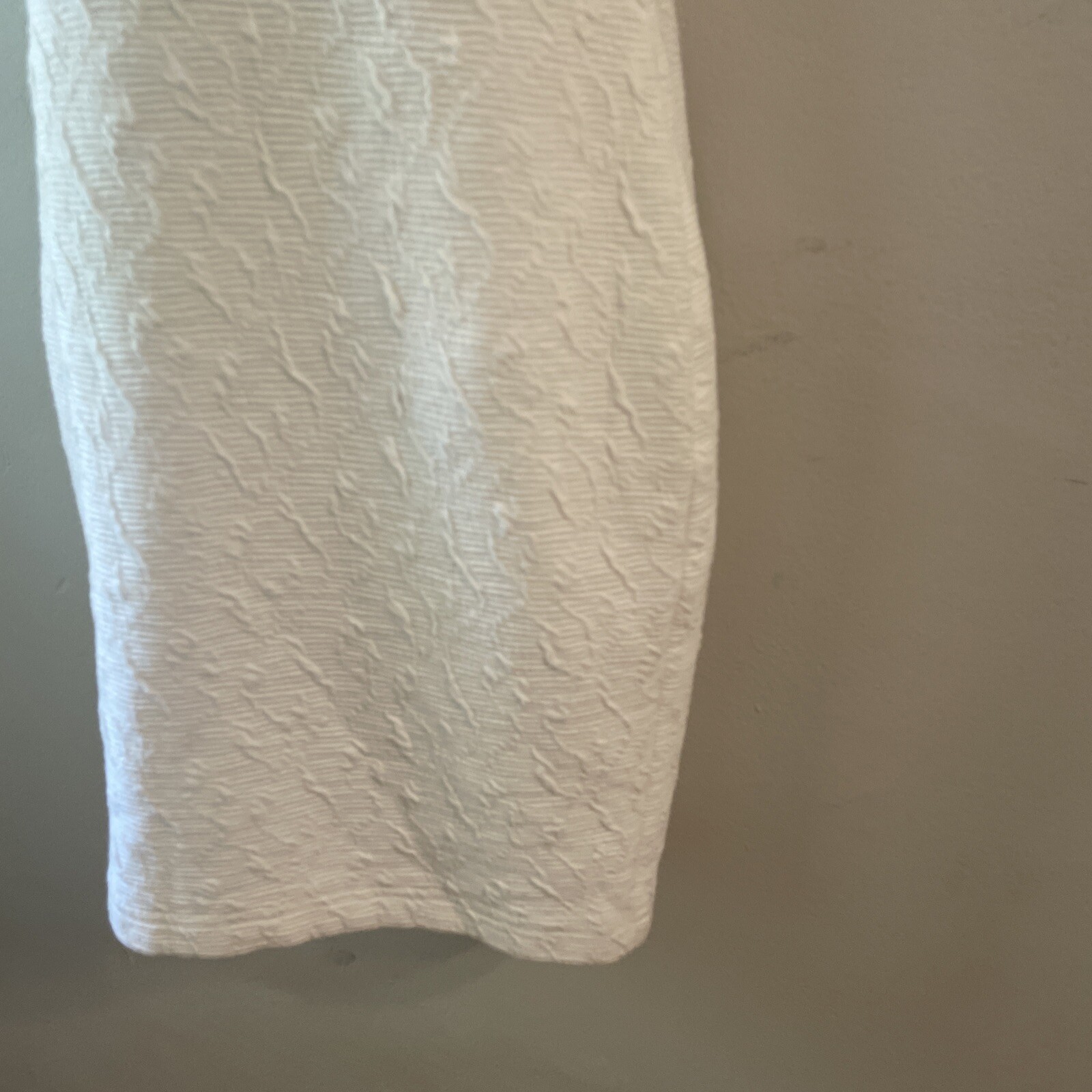 Vintage Manik In Mini Dress Spandex Jacquard Body Con White With Bows Size 2